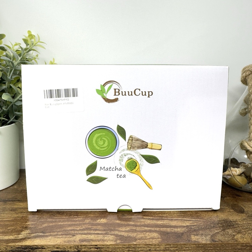 BuuCup 5pcs Matcha Whisk Set With Matcha Bowl, Matcha Bamboo Whisk, Scoop